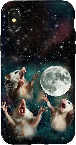 Miniatura 5 de Three Possum Moon 3 Opossum Funny Weird Cursed Meme Case para iPhone 17
