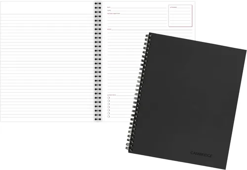 Miniatura 16 de Cambridge Cuaderno de negocios limitado, papel con rayas legales, 8-1/4 x 11 pulgadas, 80 hojas, cubierta flexible suave al tacto, encuadernado