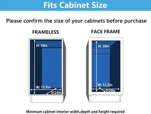 Miniatura 4 de LOVMOR Organizador individual extraíble de gabinete, cajones de gabinete de 2 niveles deslizantes, organizador de ollas y sartenes, estante