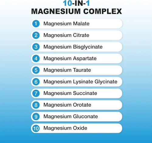 Miniatura 6 de Puregen Labs Complejo de magnesio 10 en 1 de 500 mg con cápsulas vegetales B6-120 [alta absorción y bioactividad] Sin OMG, sin gluten ni lácteos