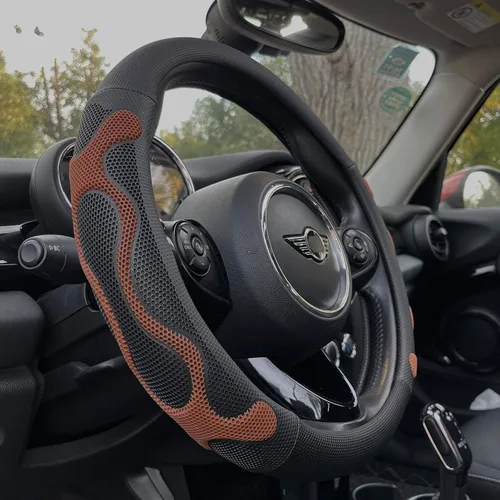 Miniatura 7 de PINCTROT Comfy Grip - Funda para volante, diseño antideslizante, universal de 14.5-15 pulgadas (blanco silicona)