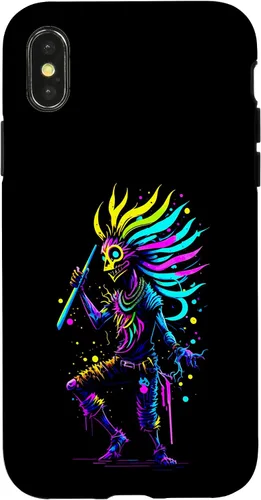 Miniatura 5 de iPhone 16 Dancing Kokopelli Mystical Abstract Illustration Case