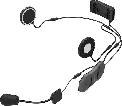 Miniatura 3 de Sena Sistema de comunicación Bluetooth para motocicleta de perfil bajo 10R para adultos, negro, paquete dual 2022 EE. UU