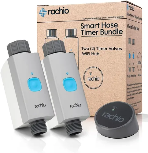 Miniatura 9 de Rachio Temporizador inteligente de manguera (solo 1 válvula) – Temporizador de grifo para exteriores controlado por aplicación, instalación rápida