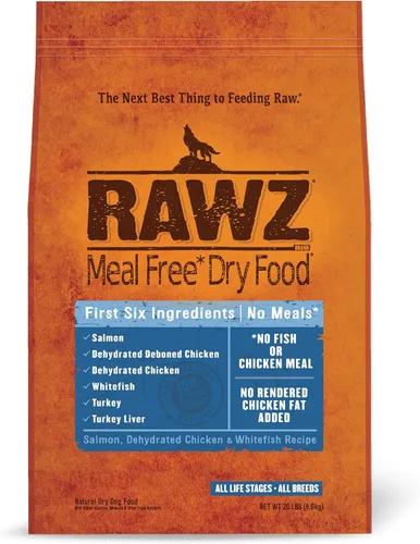 Miniatura 11 de Rawz Alimento seco para perros sin comidas (3.5 libras, pollo, salmón y pescado blanco)