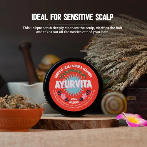 Miniatura 3 de Brahmi - Exfoliante y limpiador para el cuero cabelludo para hombres y mujeres, exfoliación profunda y limpieza, perfecto para el cuidado