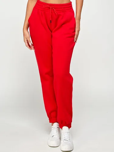 Miniatura 39 de IUUI Pantalones deportivos de cintura alta para mujer, con bolsillos, de algodón, holgados, atléticos