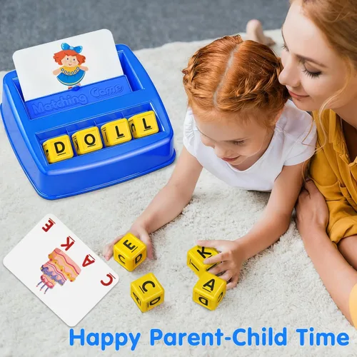 Miniatura 6 de HahaGift Juguetes educativos para niños de 3 a 5 años, juegos de aprendizaje de letras coincidentes, actividades ideales para regalo de Navidad