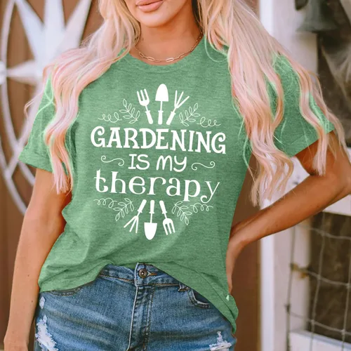 Miniatura 13 de MAIHUN Camisas de jardín para mujer, camiseta para amantes de las plantas, camiseta gráfica de jardinería, camisetas de regalo de jardinero