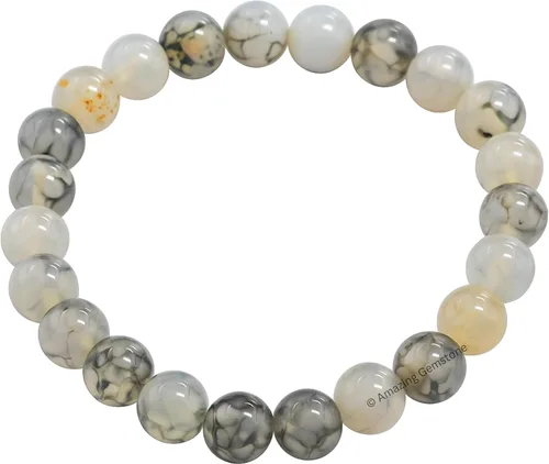 Miniatura 771 de Amazing Gemstone Pulsera de cristal para mujeres y hombres, pulsera de cristal curativo de protección, pulsera elástica con cuentas de piedras