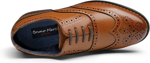Miniatura 5 de Bruno Marc Boy's Prince-K2 Classic Oxfords Wingtip Dress Shoes