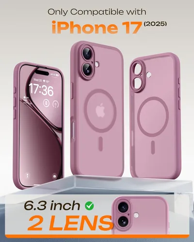 Miniatura 203 de TOCOL Funda para iPhone 11, compatible con Magsafe, protección completa de cámara, imanes integrados, protección contra caídas, funda translúcida