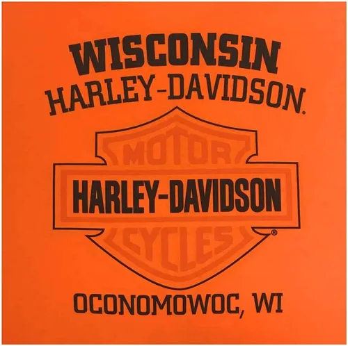 Miniatura 2 de Harley-Davidson - Camisa de manga larga con cuello redondo, color naranja