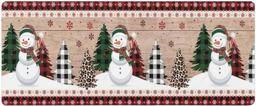 Miniatura 7 de Tapete de baño de muñeco de nieve de Navidad para bañera, tapete antideslizante de secado rápido y absorbente, de tierra de diatomeas, tapete