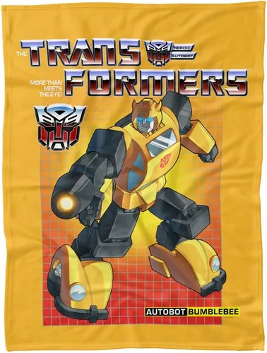 Miniatura 6 de LOGOVISION Transformers Bumblebee - Manta polar de 36 x 58 pulgadas
