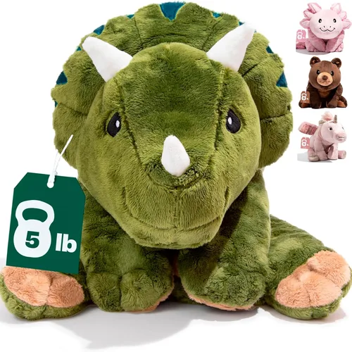 Miniatura 8 de Brease Peluche de Dragón Axolotl Rosa con Peso de 5 libras Sin Fragancia - Juguete de Peluche Suave y Grande para Comodidad, Calma y Relajación