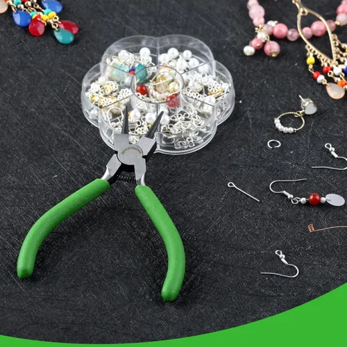 Miniatura 4 de SPEEDWOX Mini alicates de punta redonda para fabricación de joyas - Alicates pequeños de 5 pulgadas para hacer bucles de alambre con mandíbula