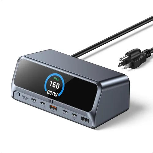 Miniatura 12 de Estación de acoplamiento USB C con adaptador de monitor dual HDMI, Selore USB C Hub para 3 monitores con dual HDMI, DisplayPort, VGA, carga PD