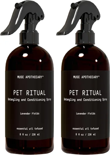 Miniatura 7 de Muse Apothecary Pet Ritual - Aerosol desenredante para perros y gatos, espray desenredante para mascotas, acondicionador desenredante en aerosol