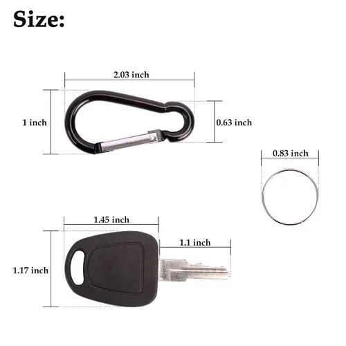Miniatura 7 de 10L0L Llaves de encendido universales para carrito de golf EZGO 1982 en adelante eléctrico y gas, 2 llaves con tapa de plástico, OEM # 17063-G1
