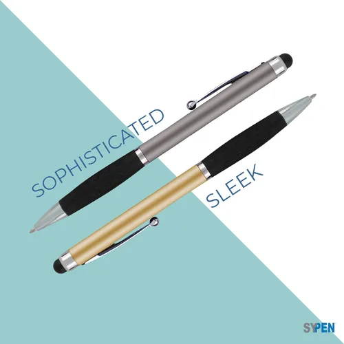 Miniatura 6 de SyPen Bolígrafos personalizados con nombre o logotipo, paquete de 300 bolígrafos personalizados para negocios, combo de bolígrafo y lápiz óptico