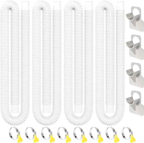 Miniatura 9 de Mangueras de piscina para piscina sobre el suelo, paquete de 2 mangueras de filtro de piscina de 1.25 pulgadas, manguera de repuesto de 59 pulgadas