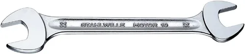 Miniatura 11 de Stahlwille 40032022 Llaves dobles de extremo abierto, motor n.º 10, tamaño 0.787 x 0.866 in, ángulo de desplazamiento de 15 grados, métrico, grado