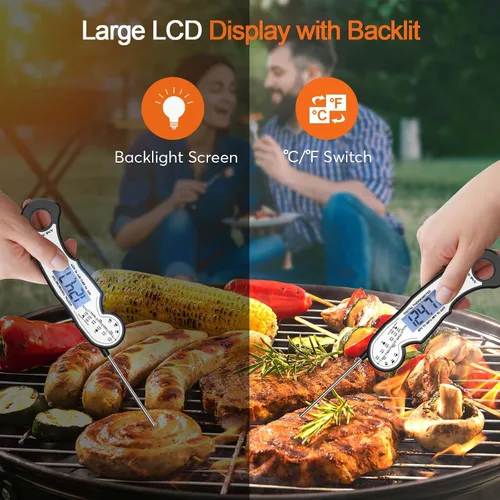 Miniatura 4 de Termómetro digital de lectura instantánea para carne para asar a la parrilla y cocinar - ANDAXIN Termómetro ultrarrápido resistente al agua