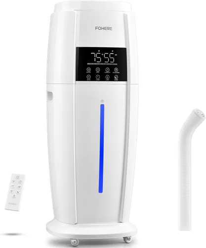 FOHERE Humidificador de habitación grande de 4.8 galones/18 litros, humidificador silencioso para toda la casa para plantas del hogar, oficina,