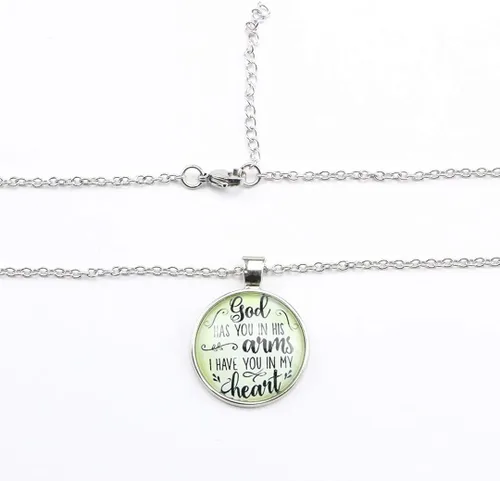 Miniatura 3 de MEMGIFT - Collar cristiano religioso con versículo de la Biblia para mujeres y niñas
