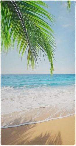 Miniatura 7 de Pfrewn Juego de 2 toallas de baño de mano de playa con hojas de árbol de palma, toallas de baño de 16 x 30 pulgadas, suaves y absorbentes, toallas