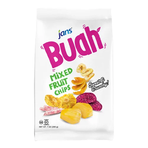 Miniatura 3 de Jans Buah Chips de frutas secas: experimenta frutas mixtas secas reales, sin gluten, dulces y crujientes, listas para comer, perfectas