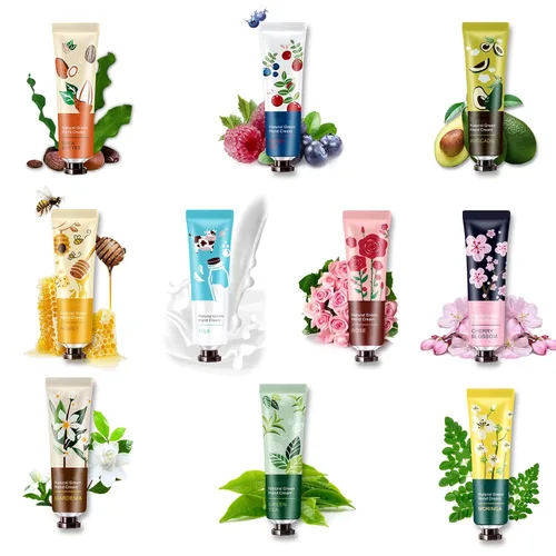 Paquete de 10 fragancias botánicas naturales para regalo de viaje, mini manos hidratantes para manos agrietadas y de trabajo, loción tamaño de viaje