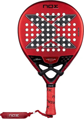NOX Pala de pádel EA10 Ventus Hybrid 12K Xtrem 2026 | Edu Alonso en forma de lágrima Pala Padel | Cara de fibra de carbono Xtrem 12K con núcleo EVA