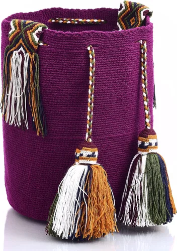 Miniatura 3 de Wayuu Classic Boho Collection Hand Woven Beach Crocheted Tote Handbag