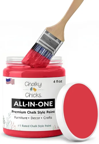 Miniatura 37 de Chalky Chicks - Pintura mate a la tiza, no requiere lijado, 4 onzas líquidas, color gris oscuro (Gun Metal Gray), para muebles, pintura sin Gris