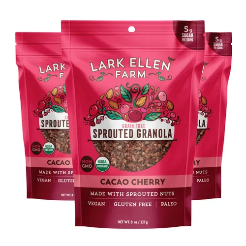 Miniatura 14 de Lark Ellen Farm Bocados de granola libre de granos, paleo; deliciosos aperitivos veganos orgánicos certificados sin gluten y cereal hecho de nueces
