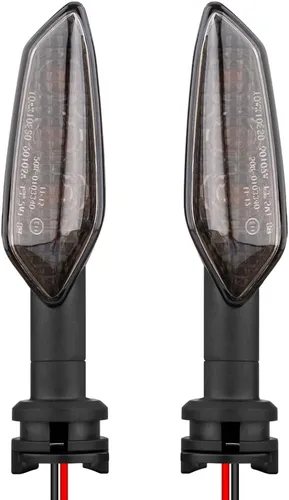 Miniatura 8 de Indicadores LED de Señal de Giro Delanteros y Traseros Compatibles con Yamaha YZF R1 R3 R6 R7 R9 R15 R25 YBR 125/250, MT-125/-07/-10, FZ-25/-010
