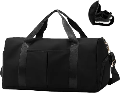 Bolsa de gimnasio para mujer con separación para húmedo y seco, almacenamiento de zapatos, bolsa de viaje impermeable para gimnasio, natación, yoga,