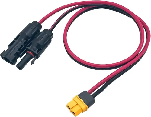 Conector solar a adaptador XT60 Panel solar para batería Lipo EFDELTA estación de energía portátil River 600 y generador solar (23.6 in)