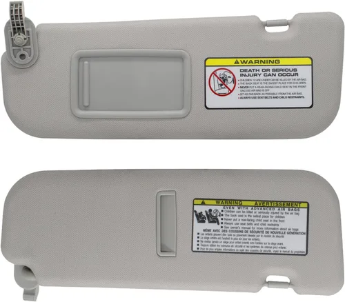 Miniatura 7 de NHILES Visera solar lateral izquierda del conductor y lateral derecho del pasajero de reemplazo compatible con Hyundai Elantra 2011 2012 2013 2014