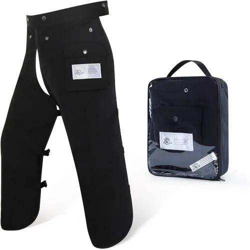 Miniatura 8 de Chaparreras para motosierra con delantal de 8 capas para hombres/mujeres leñadores trabajadores forestales pantalones protectores para motosierra