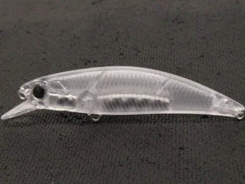 Miniatura 16 de 10 Señuelo en Blanco sin Pintar Minnow Crankbait de Agua Superior sin Labios Jerkbait Señuelos de Pesca UPM760P10