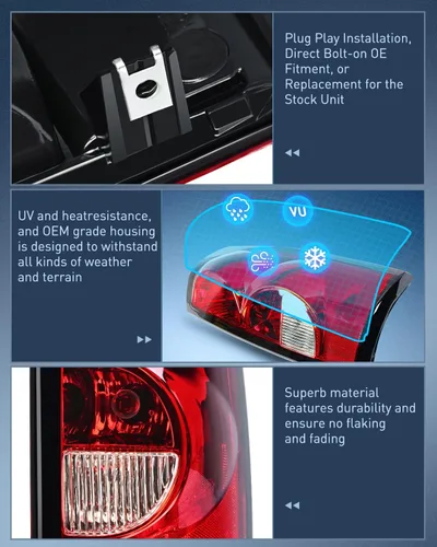 Miniatura 5 de Nilight Conjunto de luz trasera para Chevy Silverado 1500 1500HD 2500 2500 2500HD 3500 2007 Chevrolet Classic OE estilo pasajero lámpara trasera