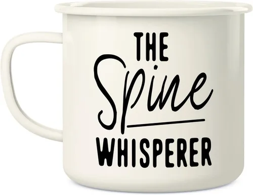 Miniatura 2 de Retreez Taza divertida The Spine Whisperer, quiropráctico, doctor y estudiante, 16 onzas, esmalte de acero inoxidable, para campamento, fogata
