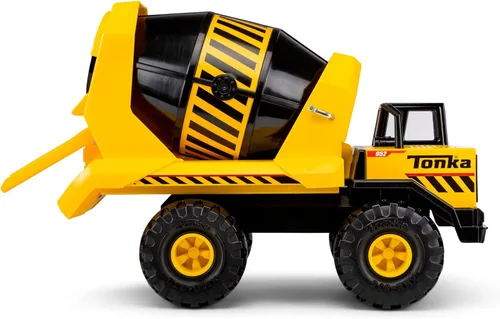 Miniatura 7 de Tonka Steel Classics Mighty Mezcladora de Cemento - Fabricada con Acero y Plástico Resistente, Camión de Construcción de Juguete Amarillo, Niños