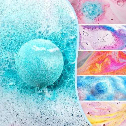 Miniatura 4 de Bombas de baño para niños con sorpresa en el interior para niñas, niños pequeños, bombas de baño orgánicas para niños con juguetes