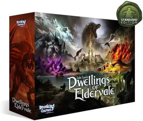 Juego de mesa Dwellings of Eldervale – Edición estándar | Estrategia, aventura y fantasía para 1-5 jugadores | Edades 14+