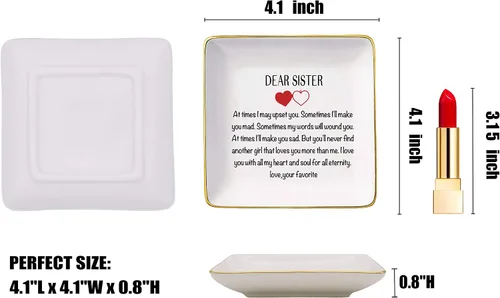 Miniatura 5 de Topthink Regalo de amistad para mujer, cumpleaños, graduación, Año Nuevo, Navidad, regalos para hermana, hermana del alma, cuñada, mejor amiga