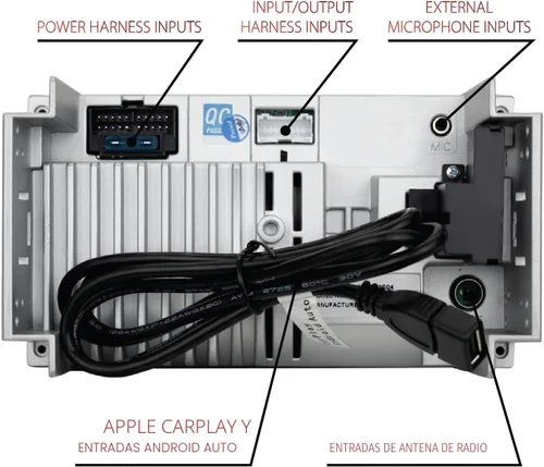 Miniatura 8 de Dual Electronics DCPA71 Estéreo de coche de 7 pulgadas con certificación Apple Carplay Android Auto Radio de estéreo de coche de pantalla táctil